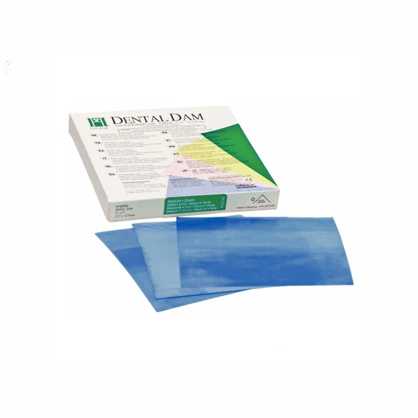 GOMA DIQUE - AZUL CAJA 36 LAMINAS - HYGENIC