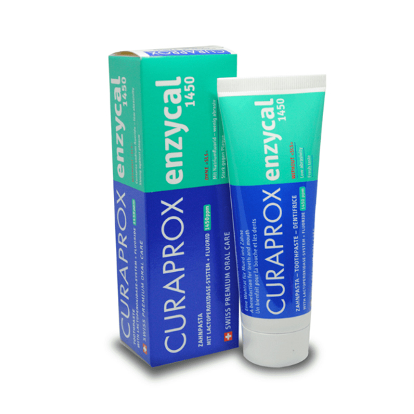 CREMA DENTAL - PASTA CURAPROX ENZYCAL 75 ML - LIBRE DE LAURILSULFATO
