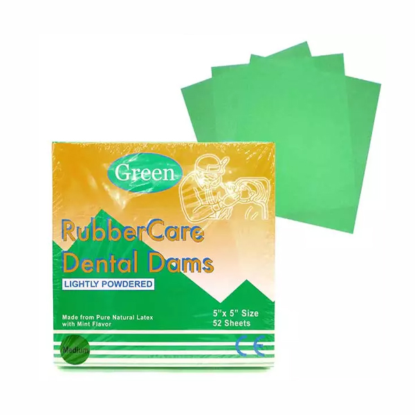 GOMA DIQUE - 5x5 - VERDE CAJA 52 LAMINAS - RUBBER