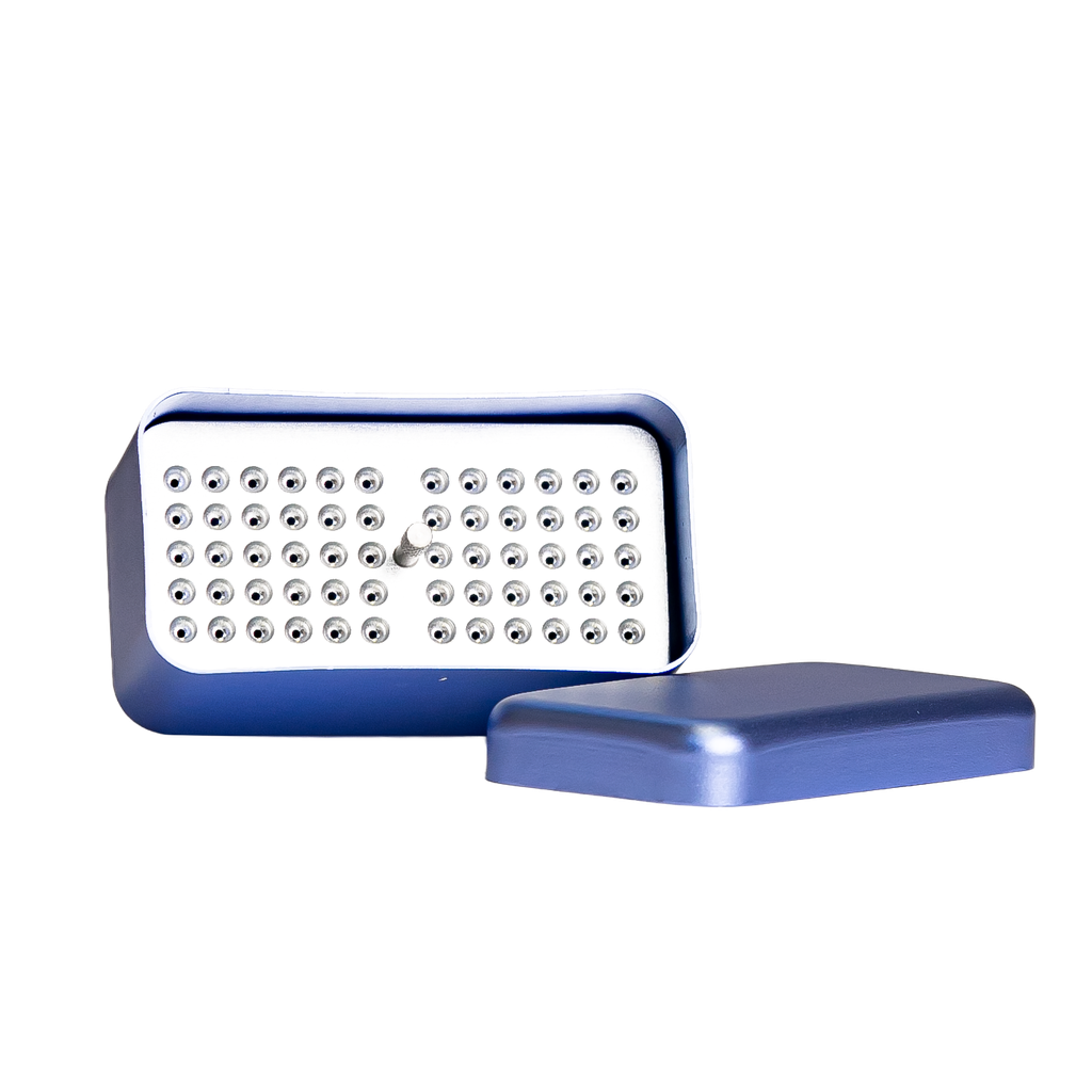 CAJA ESTERILIZACION ACERO INOX - VERTICAL 60 LIMAS CELESTE - OME