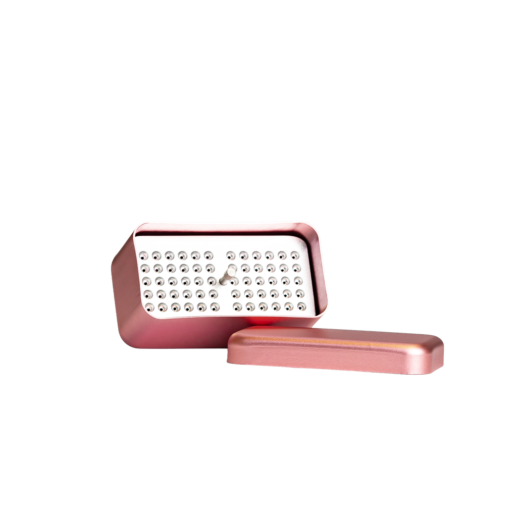 CAJA ESTERILIZACION ACERO INOX - VERTICAL 60 LIMAS ROSADA - OME