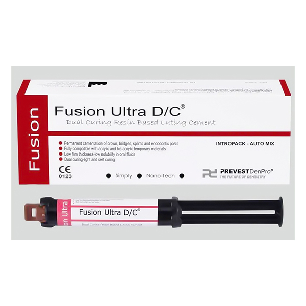 CEMENTO RESINA - FUSION ULTRA DC A2 AUTOMIX JERINGA 9 GR - PREVEST