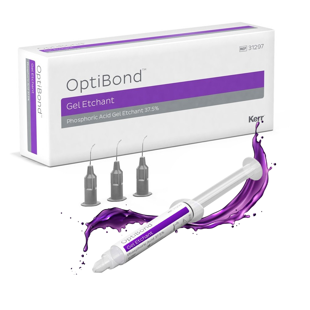 ACIDO ORTOFOSFORICO 37% - GEL ETCHANT 3 JERINGAS DE 3GR - KERR