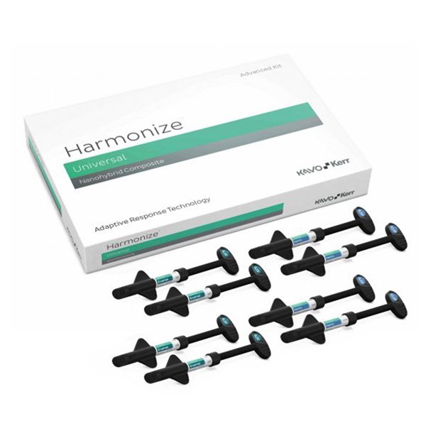 COMPOSITE - KIT HARMONIZE ADVANCED 8 x 4grs (Den 1A2, 1A3, 1A4 / Esm 1A2, 1A3 / Inc 1ambar, 1claro, 1gris)