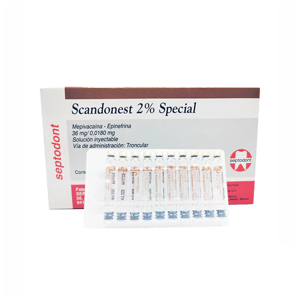 ANESTESIA - 2%, MEPIVACAINA SCANDINCAINA - SEPTODONT
