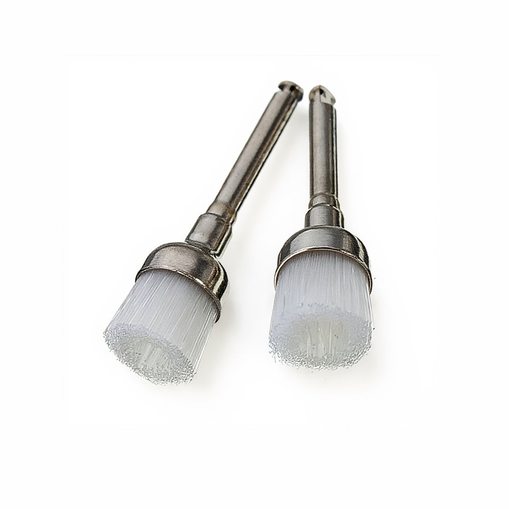 ESCOBILLA DE PROFILAXIS COPA NYLON - DURA - BLANCA - CAJA X 100 UNID