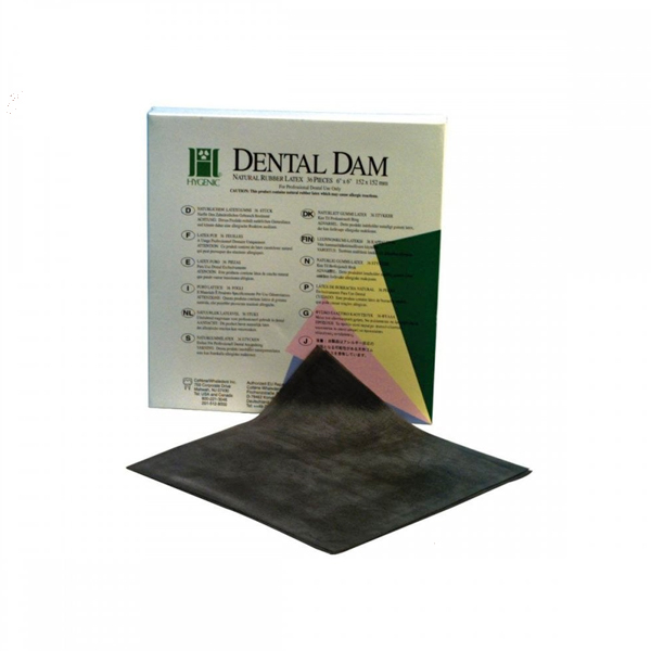 GOMA DIQUE - NEGRA CAJA 36 LAMINAS - HYGENIC
