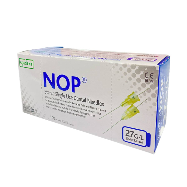 AGUJA LARGA DESECHABLE CAJA 100 UNIDADES (0.4X30mm) - NOP