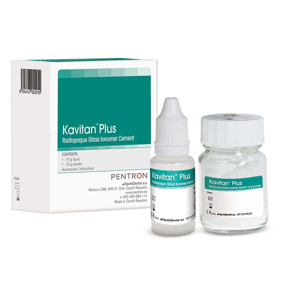IONOMERO RESTAURACION - KAVITAN PLUS - 15g Polvo A2/15g Líquido - KERR