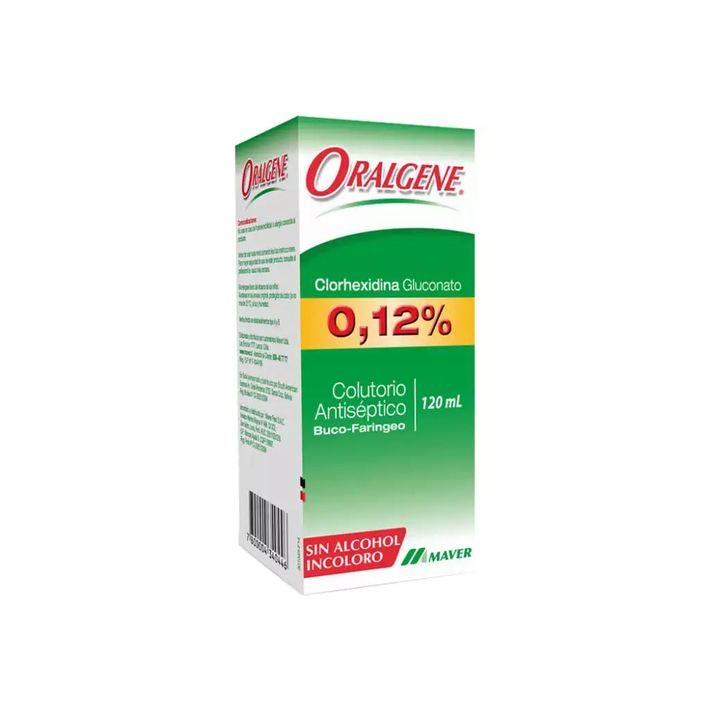CLORHEXIDINA - ORALGENE 0.12% BOTELLA 120 ML 