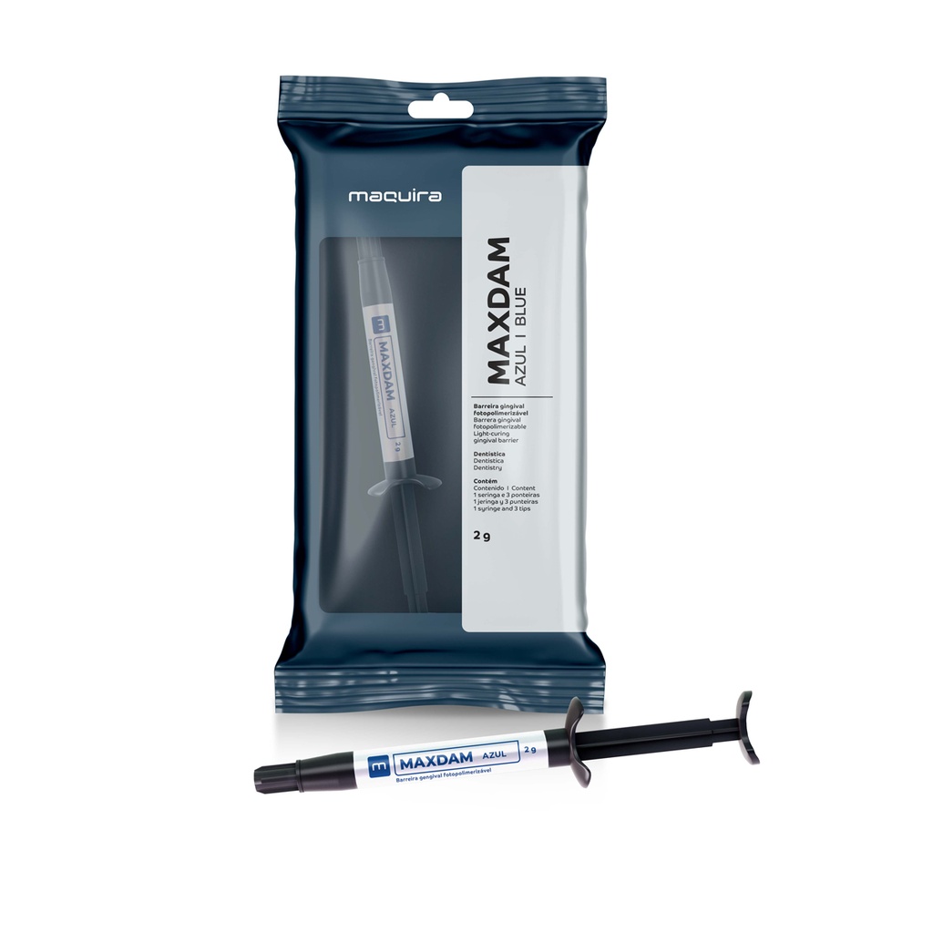 BARRERA GINGIVAL - MAX DAM AZUL - JER 2 gr - MAQUIRA