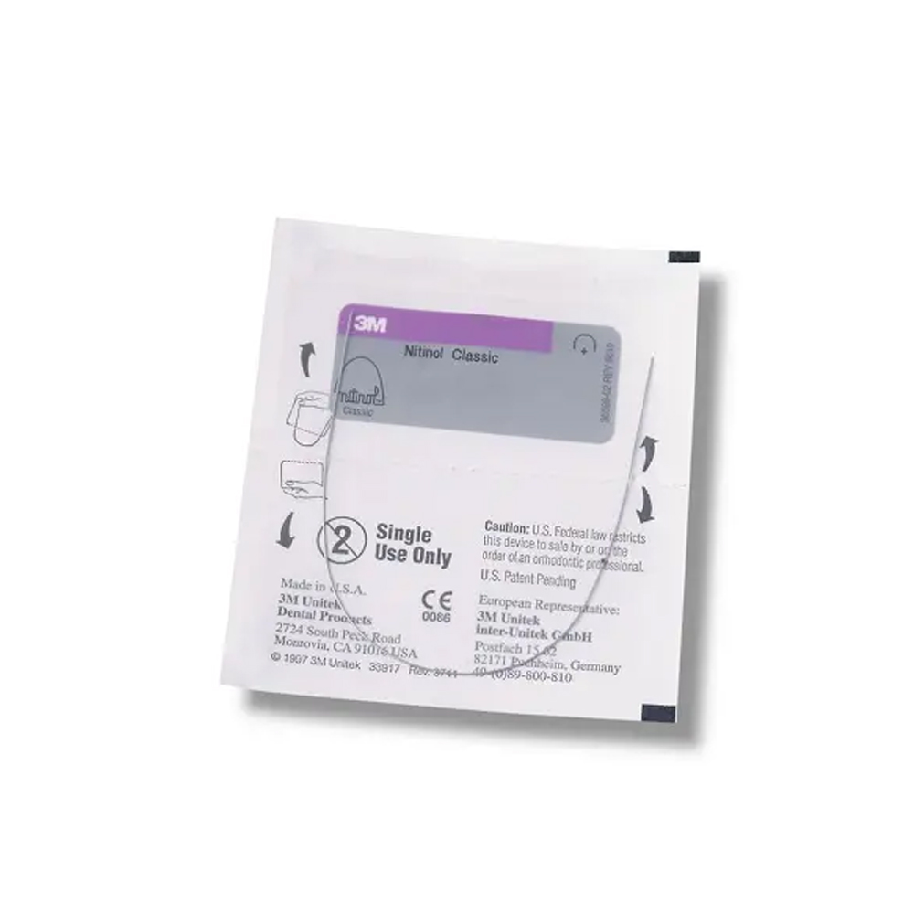ARCO NITINOL CLÁSICO ORTHOFORM III OVOIDE 0.14 SUPERIOR - 10 UNIDADES - SOLVENTUM