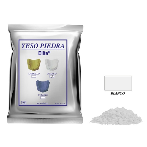 YESO PIEDRA -TIPO III BLANCO - 1KG - VELMIX