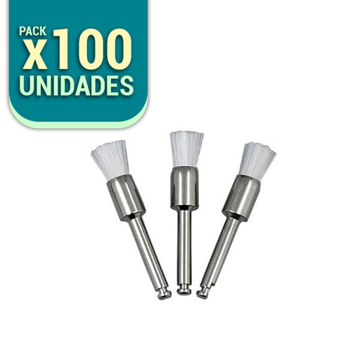 ESCOBILLA DE PROFILAXIS NYLON MINI COPA - CAJA X 100 UNID - OME