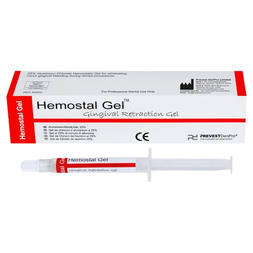 HEMOSTATICO - HEMOSTAL GEL JERINGA 3 GR UNIDAD - PREVEST