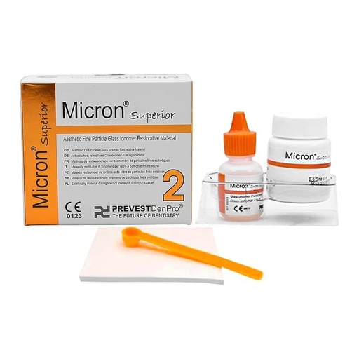 IONOMERO RESTAURACION - AUTOCURADO - MICRON SUPERIOR COLOR A3 15G+10ML - PREVEST