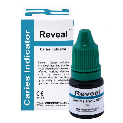 REVELADOR CARIES VERDE - REVEAL FRASCO 5 ML - PREVEST
