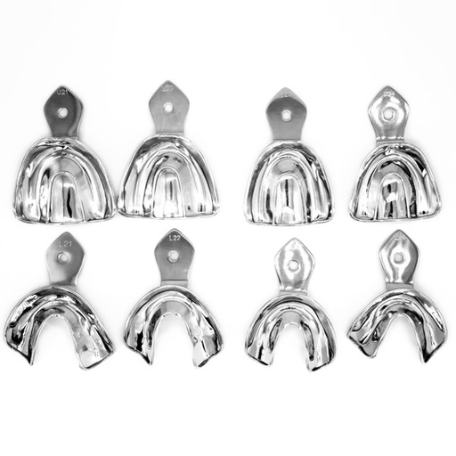 SET CUBETAS TIPO RIM LOCK DESDENTADO TOTAL X 8 - LEOINOX