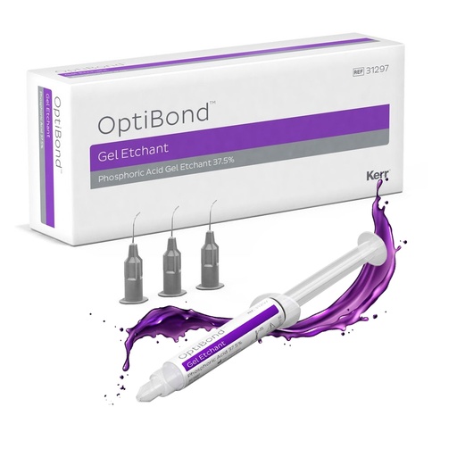 ACIDO ORTOFOSFORICO 37% - GEL ETCHANT 3 JERINGAS DE 3GR - KERR