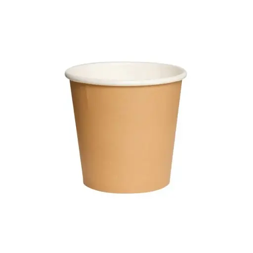 VASOS DESECHABLES - CAJA X 1000 UNID 4oz CAFE KRAFT