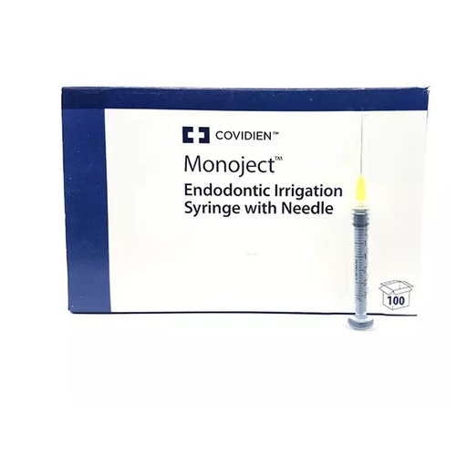 JERINGA 3CC ENDO IRRIGACION ENDODONCIA 27G - CAJA 100 UNID - MONOJECT