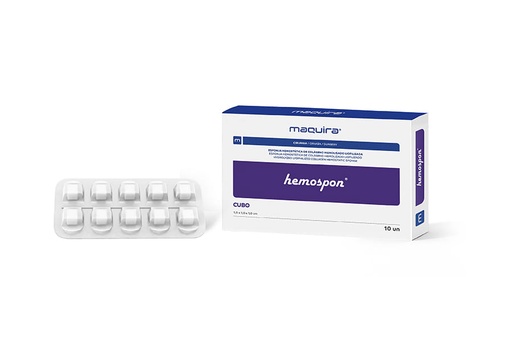 GELITA TAPON HEMOSTATICO CAJA 10 UNID - MAQUIRA HEMOSPON