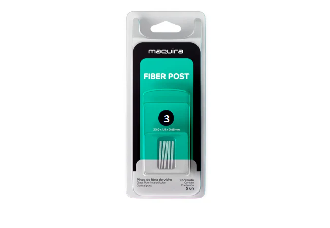 FIBER POST - POSTES DE FIBRA DE VIDRIO - N 3 -MAQUIRA 